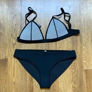 Neoprene bikini with top and bottom